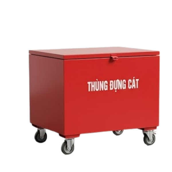 Thùng đựng cát 100 lít có bánh xe